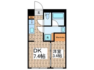 ディームス大井町フォレストの物件間取画像